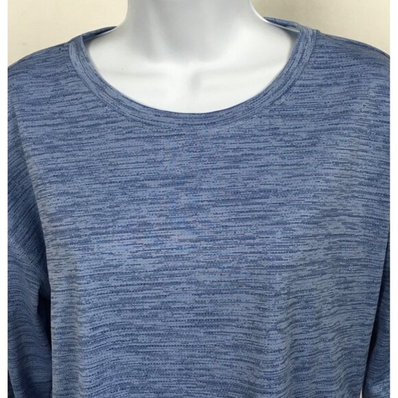 Xersion Womens Top Size 3XL Quick-Dri Blue Long Sleeve Thumb Holes Long Back - Picture 2 of 12